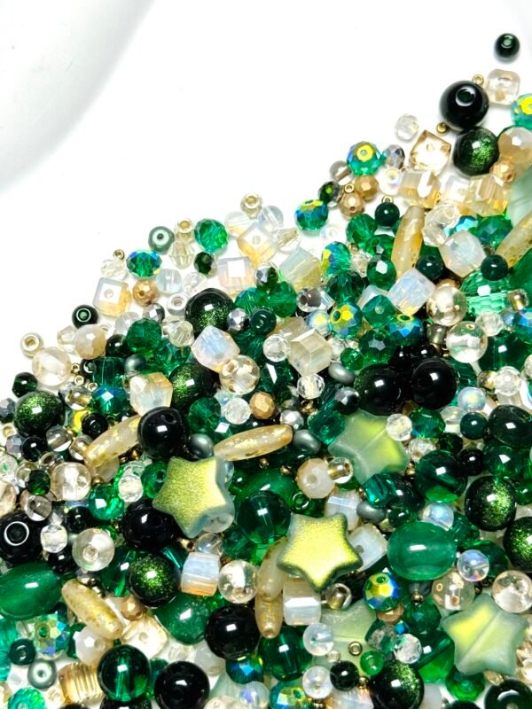 【Mixed beads】C978 - Gilded Emerald