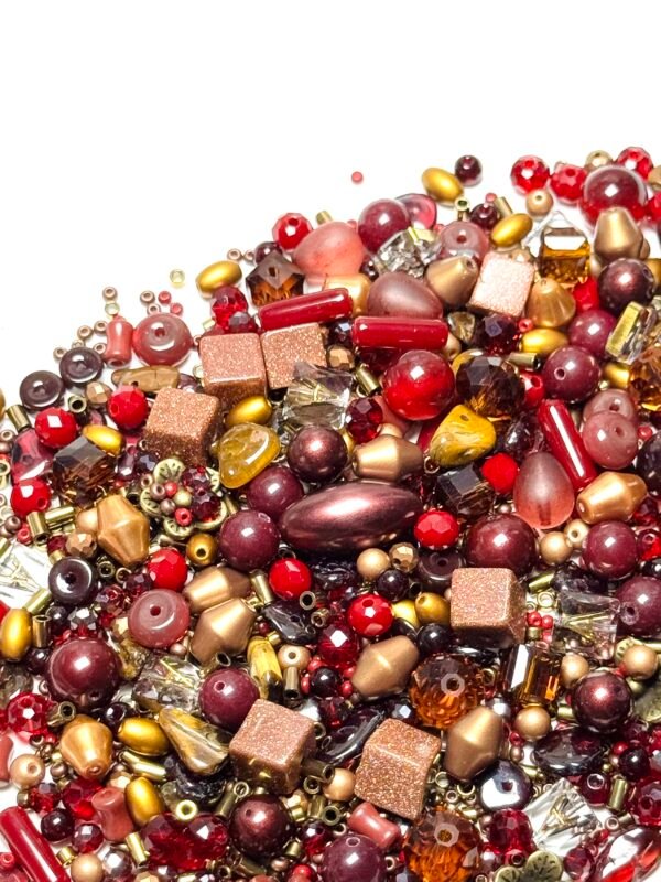 【Mixed beads】C409 - Crimson Gold