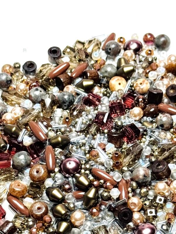 【Mixed beads】A43 - Walnut Spark