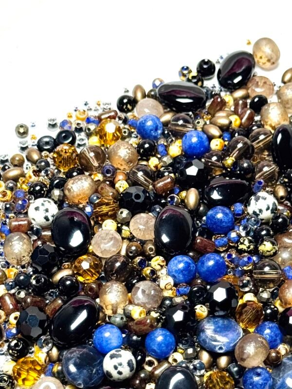 【Mixed beads】A78 - Blue Leopard