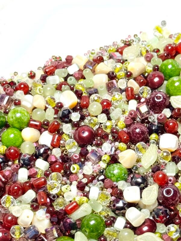 【Mixed beads】A82 - Burgundy Cream